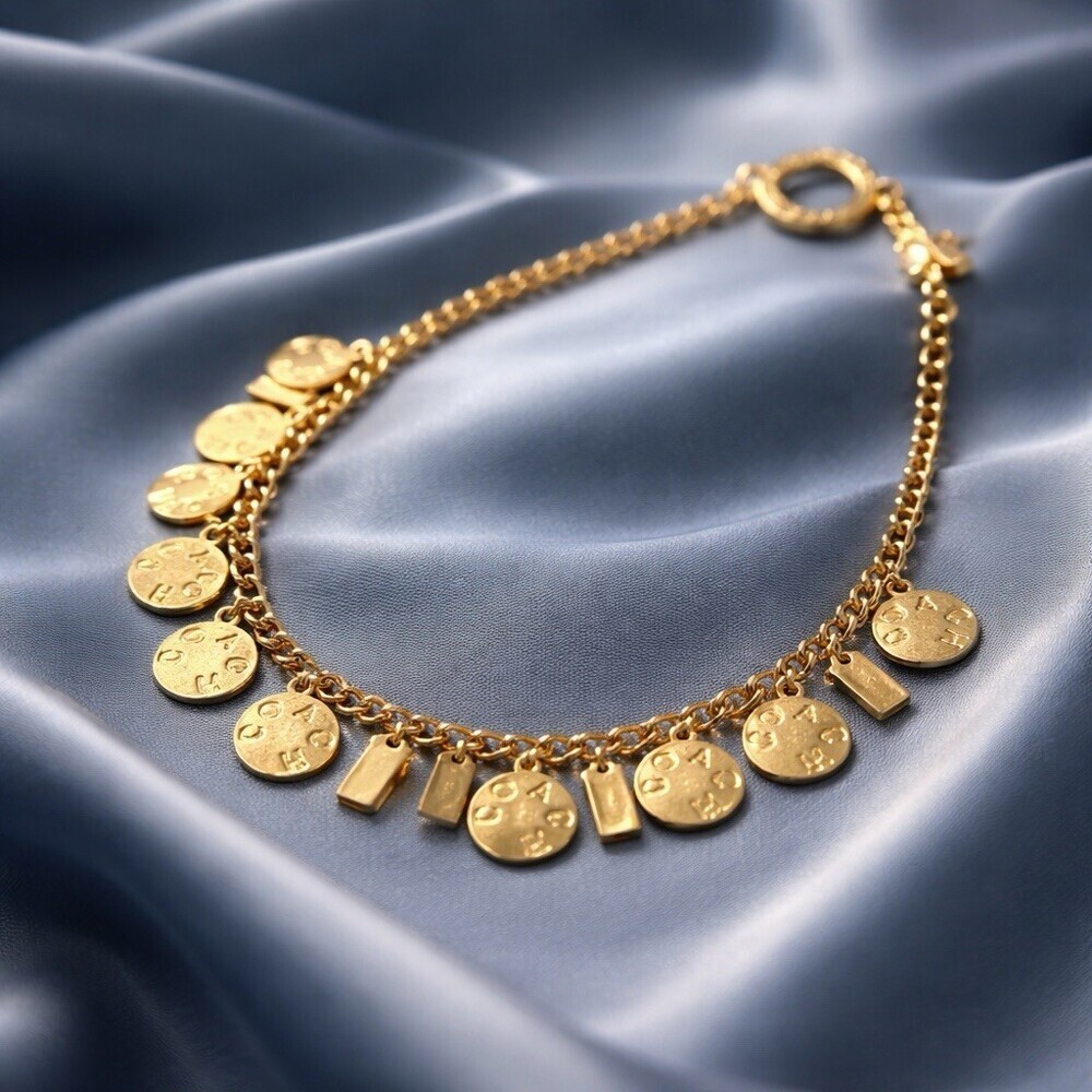 Iconic Coach brand Heavy statement piece  Featuring 21 charm medallions. Chunky - Picture 9 of 12